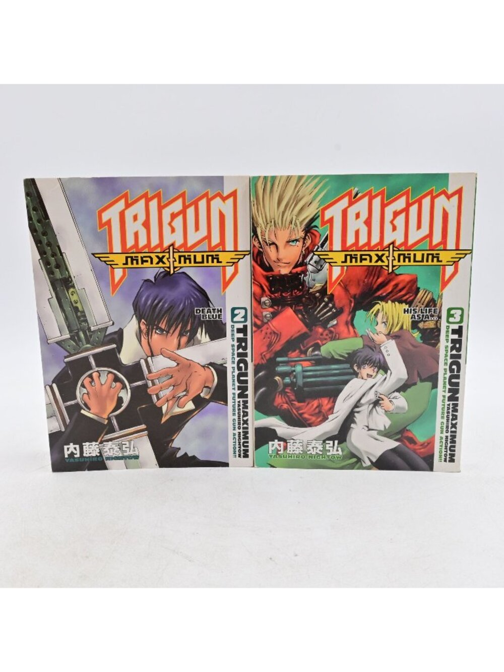 Dark Horse Trigun Maximum Manga Lot Vol 2 3 English 1st Ed Yasuhiro Nightow OOP